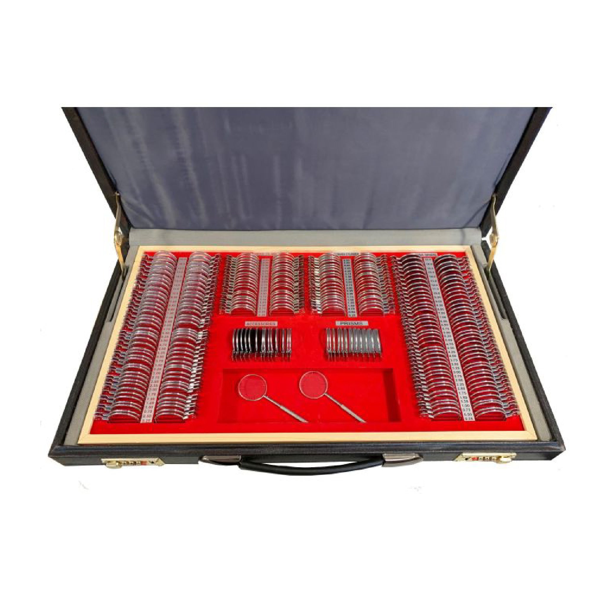 Caisse de lentilles d'essai