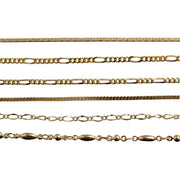 Chaînes en métal or