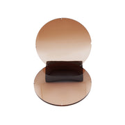 Lentilles base 4 CR39 polarisées dégradées brunes