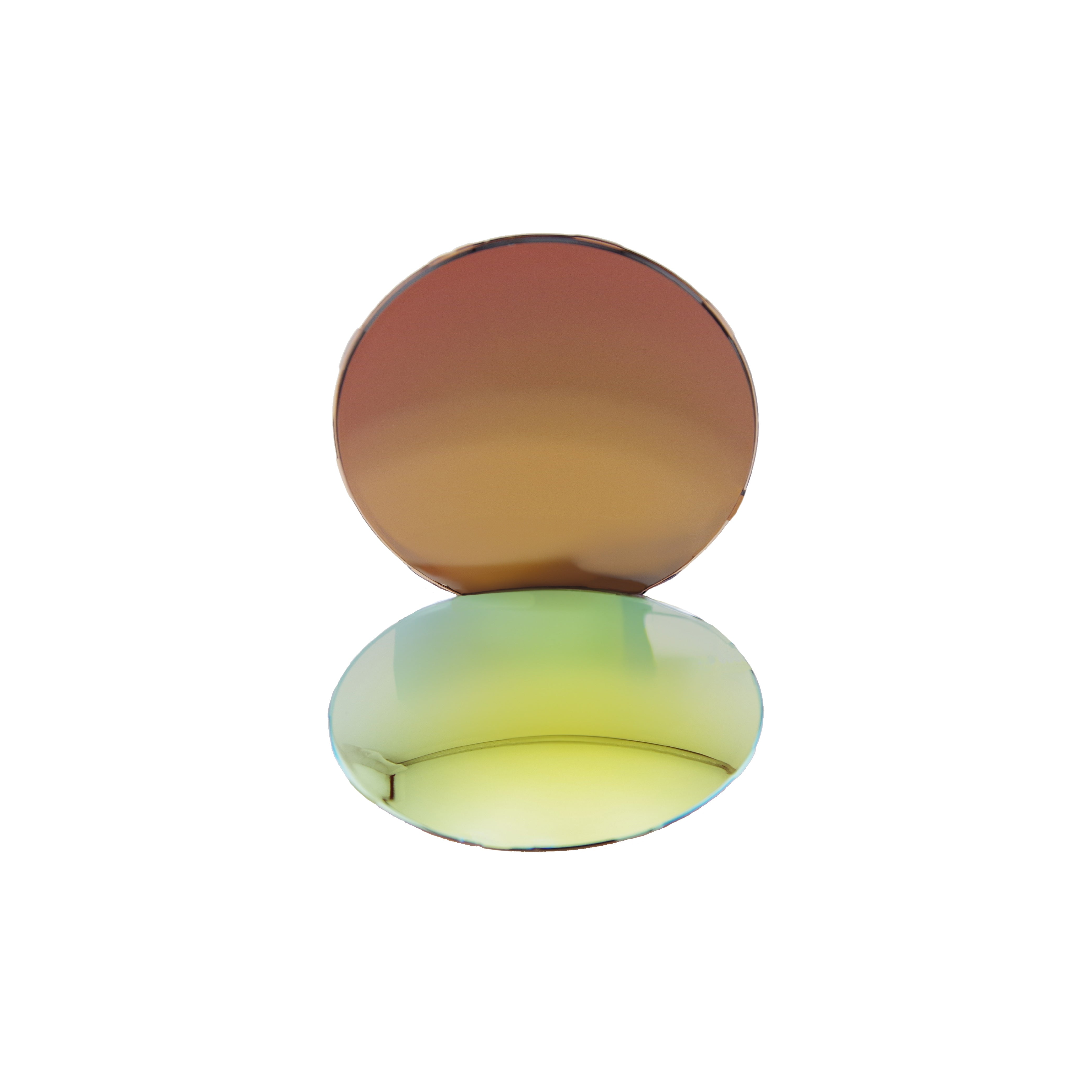 Lentilles base 4 polycarbonate miroir or-brunes