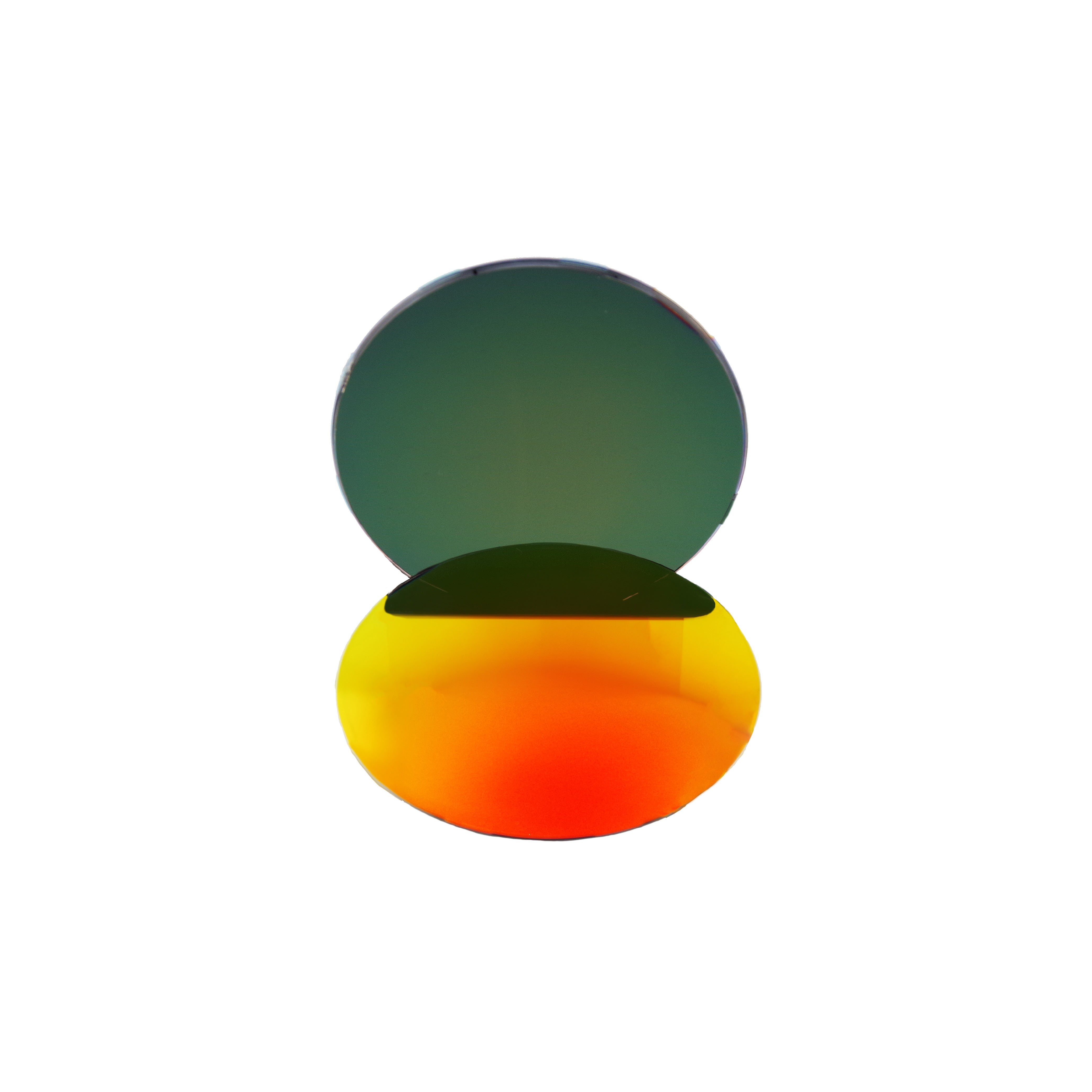 Lentilles base 4 polycarbonate miroir rouges-brunes