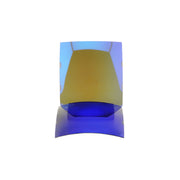 Lentilles base 4 polycarbonate polarisées miroir bleues-grises