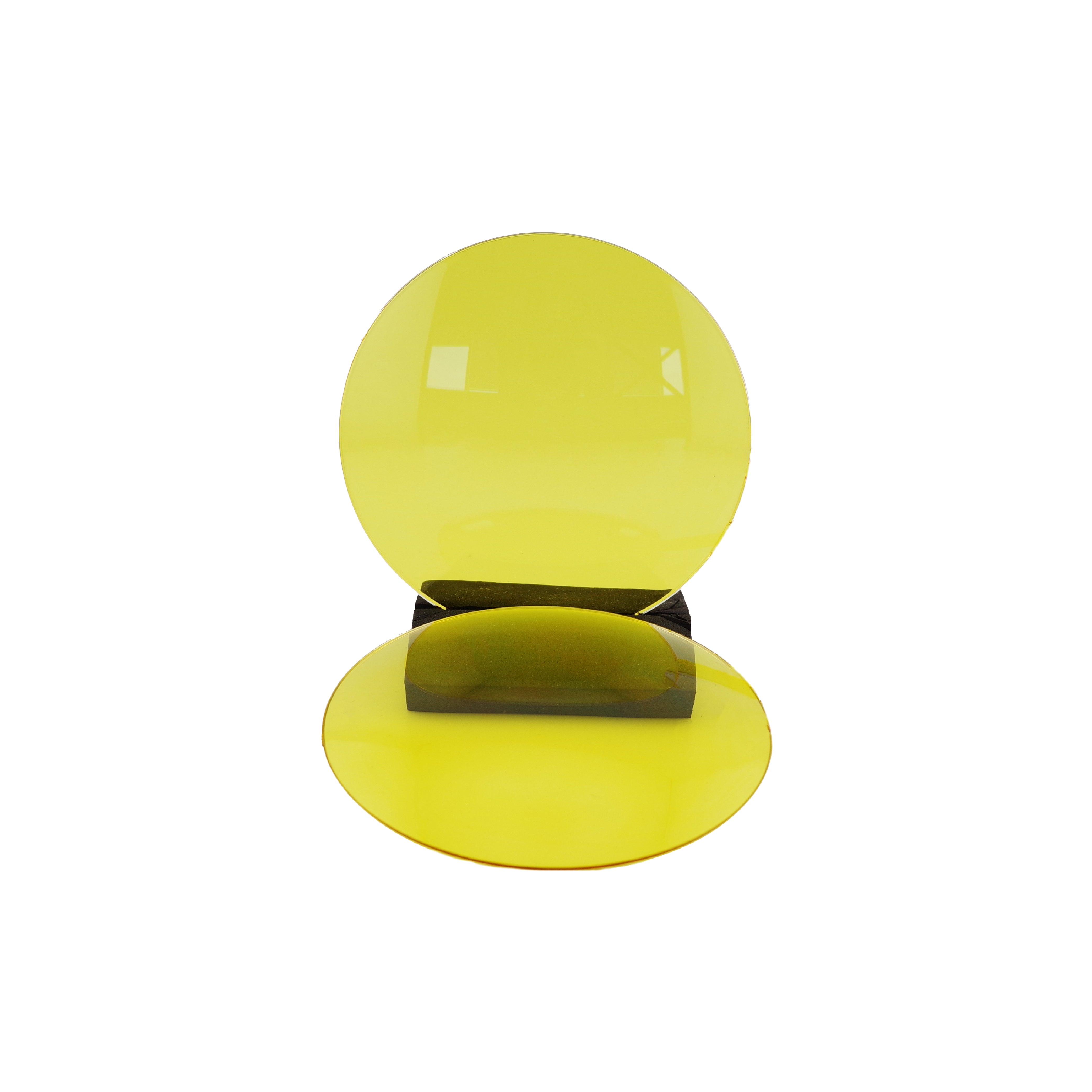 Lentilles base 6 polycarbonate 60% jaunes