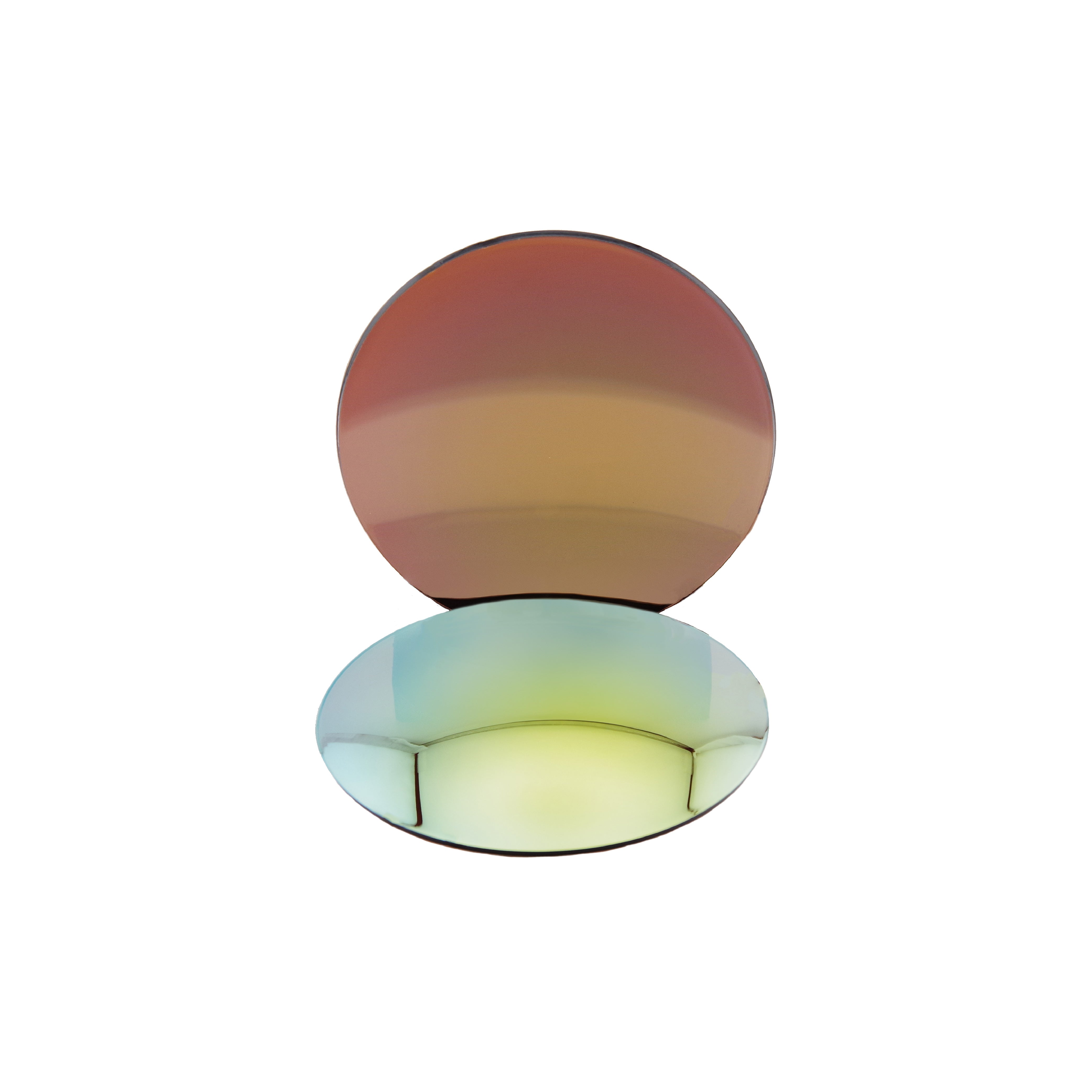 Lentilles base 6 polycarbonate miroir or-brunes
