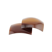 Lentilles base 8 polycarbonate polarisées brune