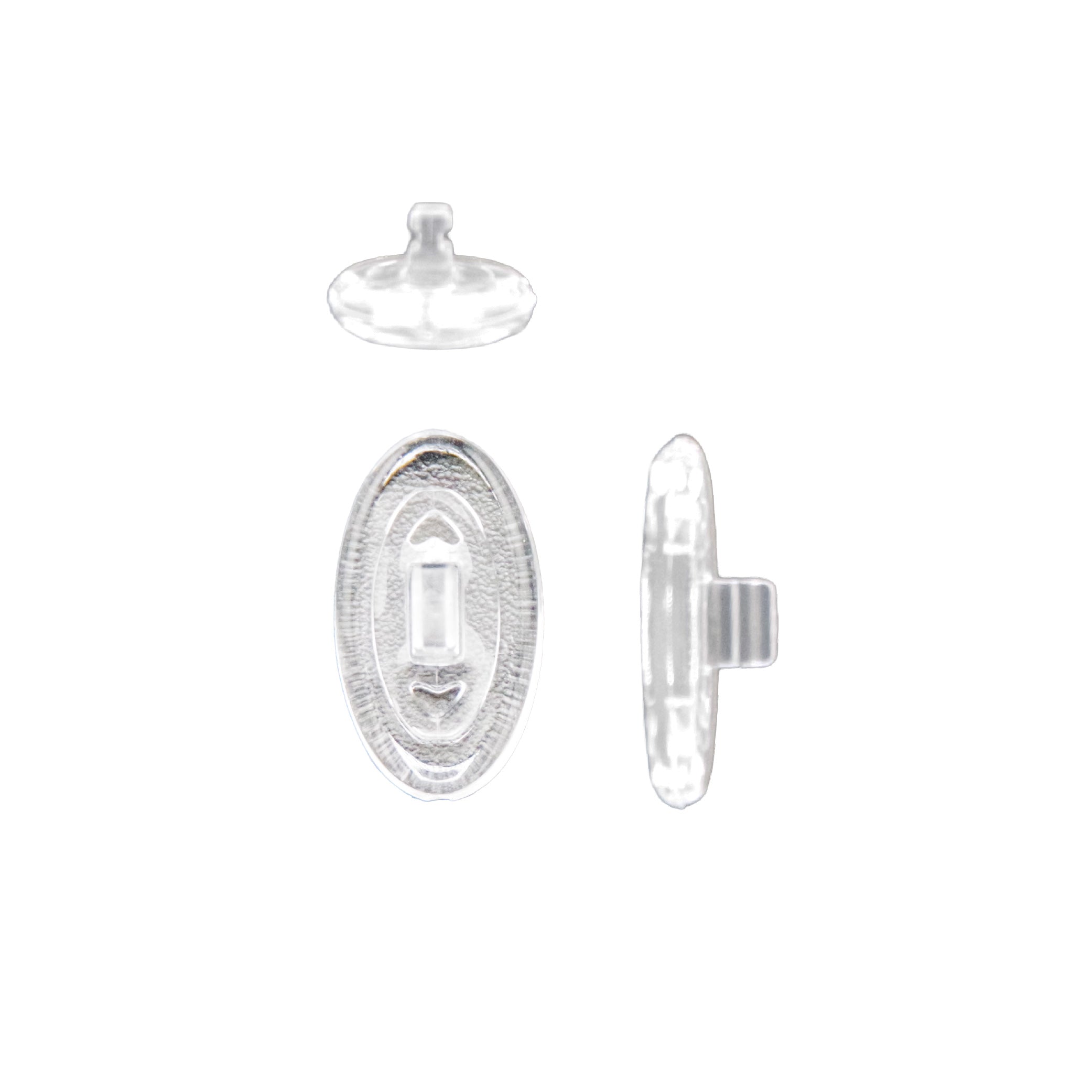 Plaquettes en silicone symétriques ovales